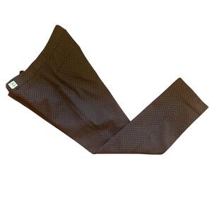 Banana Republic Womens Black Polka Dot Career Work Pants Trousers Sz 6 Ankle